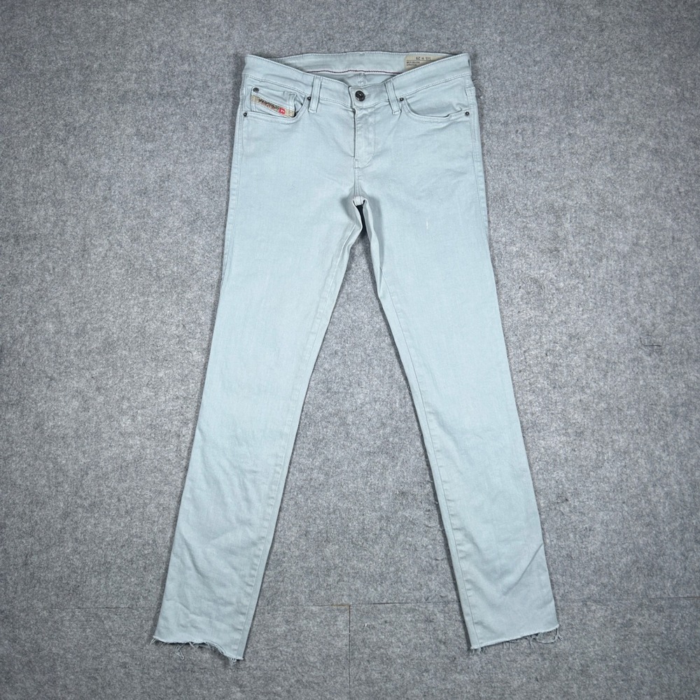 Diesel denim jeans women 29(28x27) Light Blue Skinzee-Low super‎ slim stretch